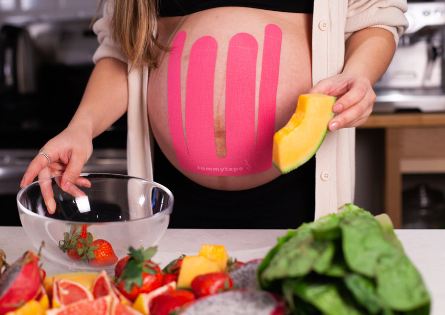 Tummy tape application steps