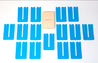 15 strips of blue tummytape kinesiology tape for pregnancy